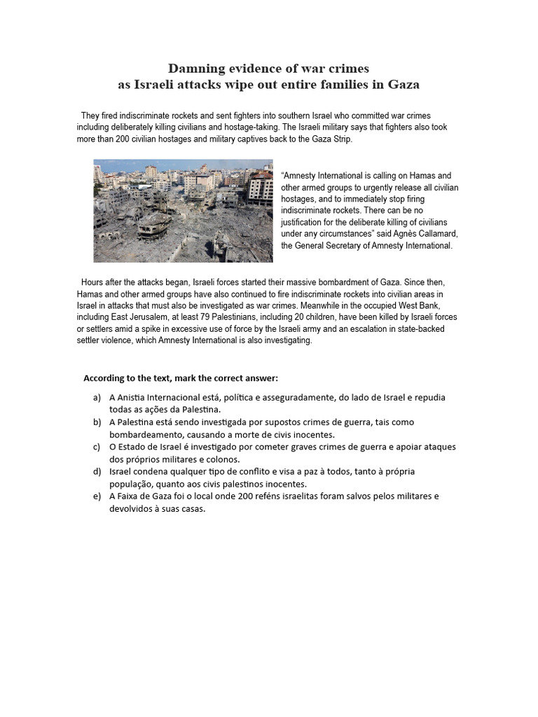 Damning Evidence of War Crimes PDF