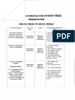 Student Week Program Schedule 2024