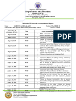 Work Week Plan For August MSGR