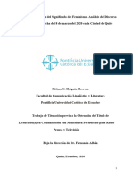 Transformación Del Significado Del Feminismo. Análisis Del Discurso