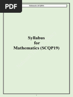 Mathematics scqp19