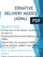 Alternative Delivery Mode