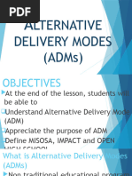 Understanding Alternative Delivery Modes | PDF | Teachers | Homeschooling
