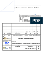 Process Pipes Hydrotest Testing Procedure-3 Additional Spheres