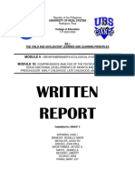 Written Report Module 9 and 10 