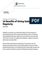 10 Benefits of Giving Sadaqah Regularly - Muslim Hands South Africa