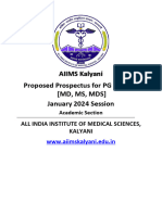 30.11.23 - AIIMS Kalyani PG Prospectus - January 2024