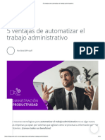 5 Ventajas de Automatizar El Trabajo Administrativo