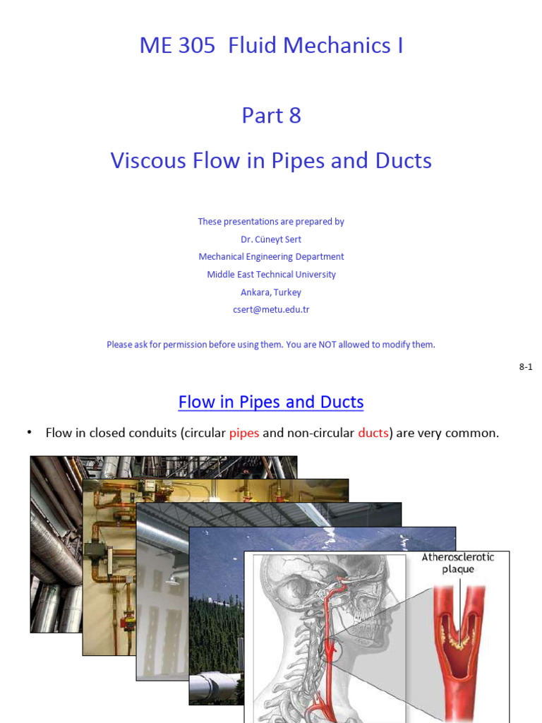 Silo - Tips - Me 305 Fluid Mechanics I Part 8 Viscous Flow in Pipes and ...