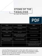 Customs of The: Tagalogs