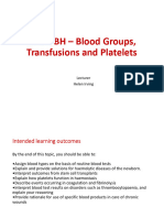 T3-Blood Groups, Products and Platelets