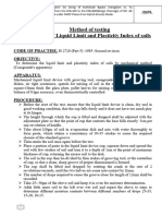 2.liquied Limit & Plasicity Index (LLPI)