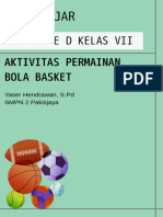 Aktivitas Permainan Bola Basket Pjok Fase D Kelas Vii: Modul Ajar