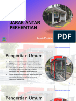 Jarak Antar Perhentian: Desain Prasarana Angkutan Umum