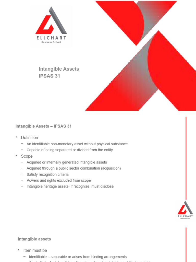 IPSAS 31: Overview of Intangible Assets | PDF | Intangible Asset ...
