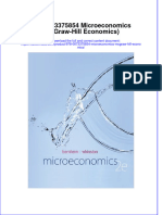 978 0073375854 Microeconomics Mcgraw Hill Economics