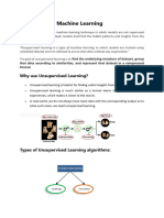 Unsupervised Machine Learning