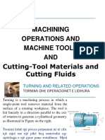 Chapter 3c Machine Operations and Machine Tools