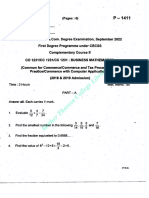 Business Mathematics CO 1231 P-1411