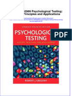 978 0134002989 Psychological Testing History Principles and Applications