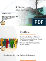 Sociology of Social Changes in The School System