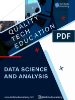 Data Science and Analysis Brochure