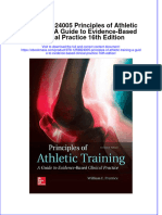 978 1259824005 Principles of Athletic Training A Guide To Evidence Based Clinical Practice 16th Edition