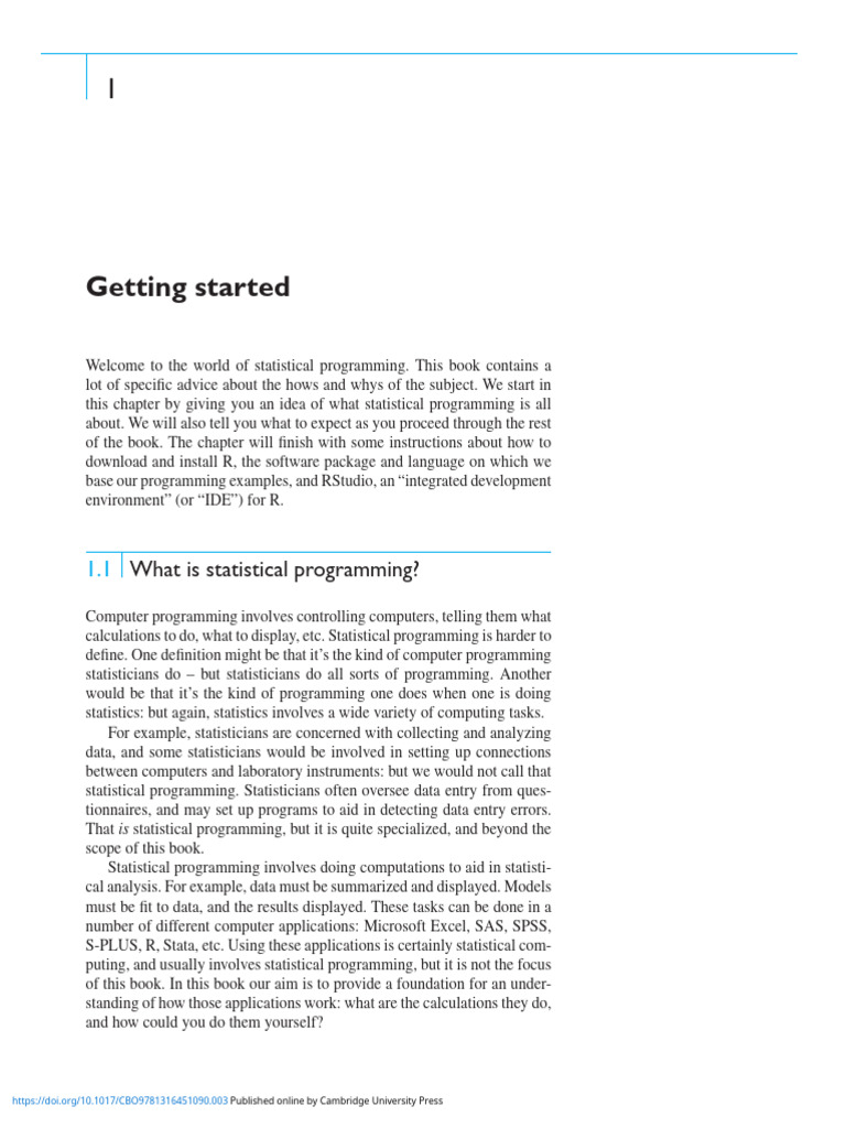 05.0 PP 1 6 Getting Started | PDF | Statistics | Computer Programming