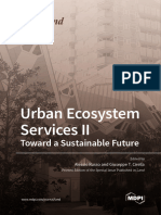 Urban Ecosystem Services II Toward A Sustainable Future