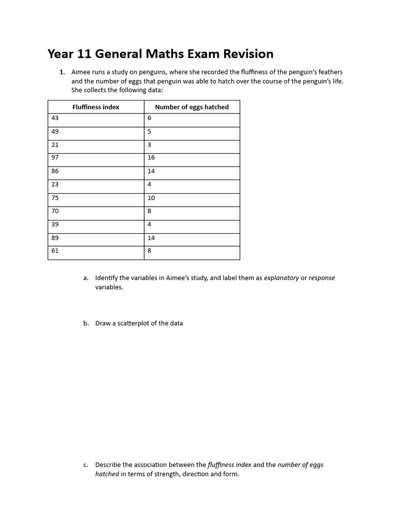 2023 Year 11 General Maths Exam Revision PDF Theoretical Computer Science Mathematical