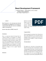 19EARCS002 Analysis of React Development Framework