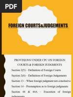 Jurisdiction Foreign Court Foreign Judgement APPLICATION BEFORE