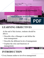 WK 1 Managers, Management and Their Purpose AMS 111 010105