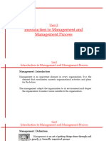 Unit 2-Introduction To Management and Management Process