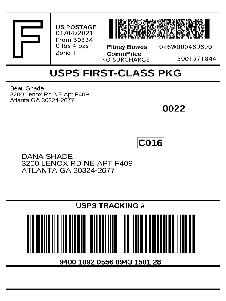 Dana Shade Label | PDF