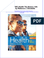 Original PDF Health the Basics 13th Edition by Rebecca j Donatelle