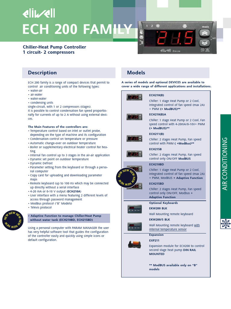 Invensys ECH210B Controller Overview | PDF | Power Supply | Mains ...