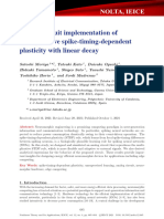 Analog-Circuit Implementation of Multiplicative Spike-Timing-Dependent Plasticity With Linear Decay