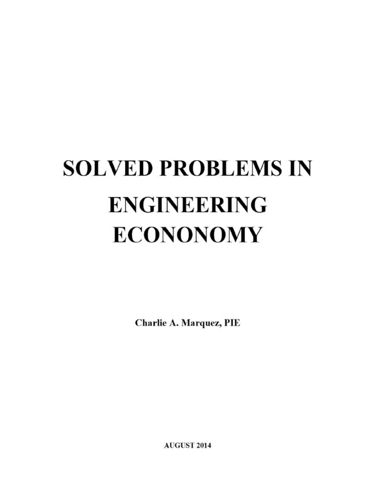 1im Engineering Economy The Course Material Pdf