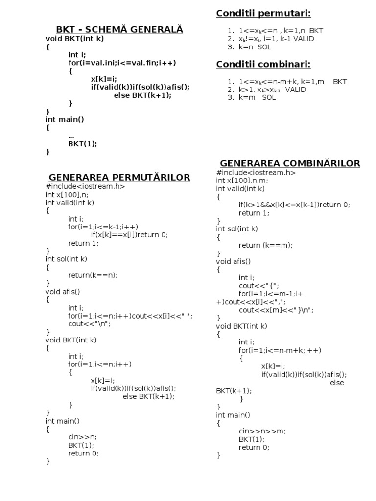 Generating Permutations and Combinations | PDF