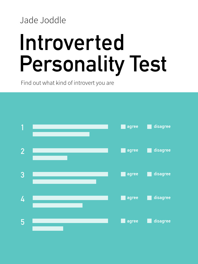 Introvert Test Pdf Shyness Extraversion And Introversion
