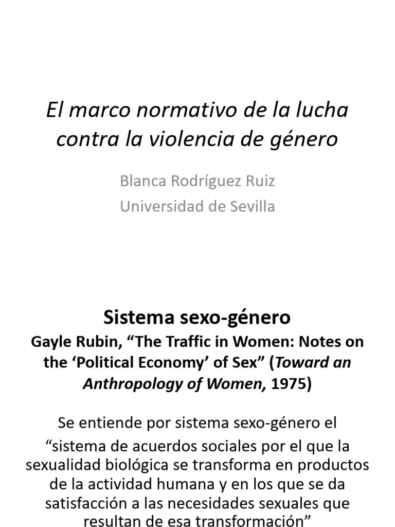 2023 El Marco Normativo De La Violencia De Género Pdf La