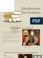 Elizabethan Era Fashion