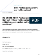 DE GROTE TEST. Poetsexpert Zamarra Kok Test 10 Keer Vlekkenmiddel