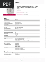 Schneider Electric Altivar 21 Variable Speed Drives Legacy Product ATV21WU40N4