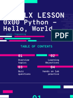 0x00 Python - Hello, World
