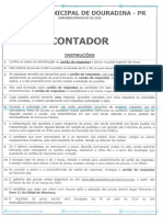 Contador - Prova Objetiva - CM Douradina
