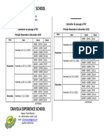 Calendrier ICF