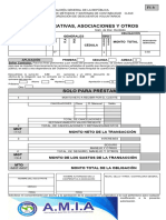 Formulario de Inscripción Y Ficha AMIA