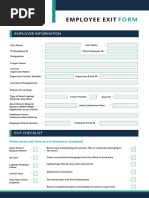 Exit or Separation Process Flow Chart | PDF | Employee | Labour